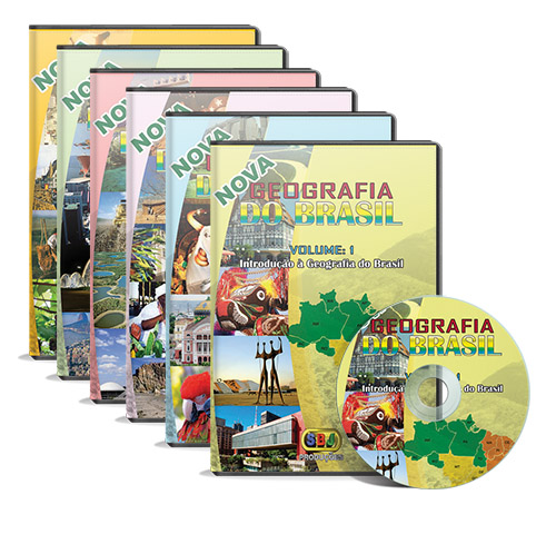 Cole��o Geografia do Brasil - Regi�es Brasileiras (6 DVDs) 